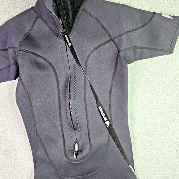 Abahub Shorty Wetsuit XS Black 2mm Neoprene Front Zip Swim Surf Dive Suit - Picture 9 of 16